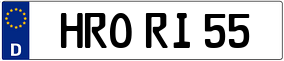 Trailer License Plate
